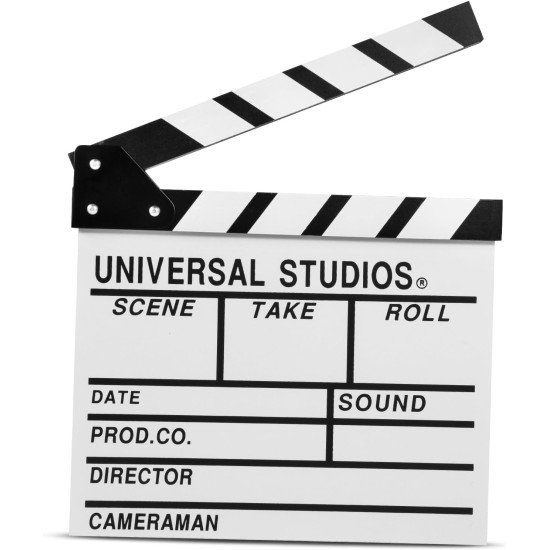 White Acrylic Slate ClapperBoard
